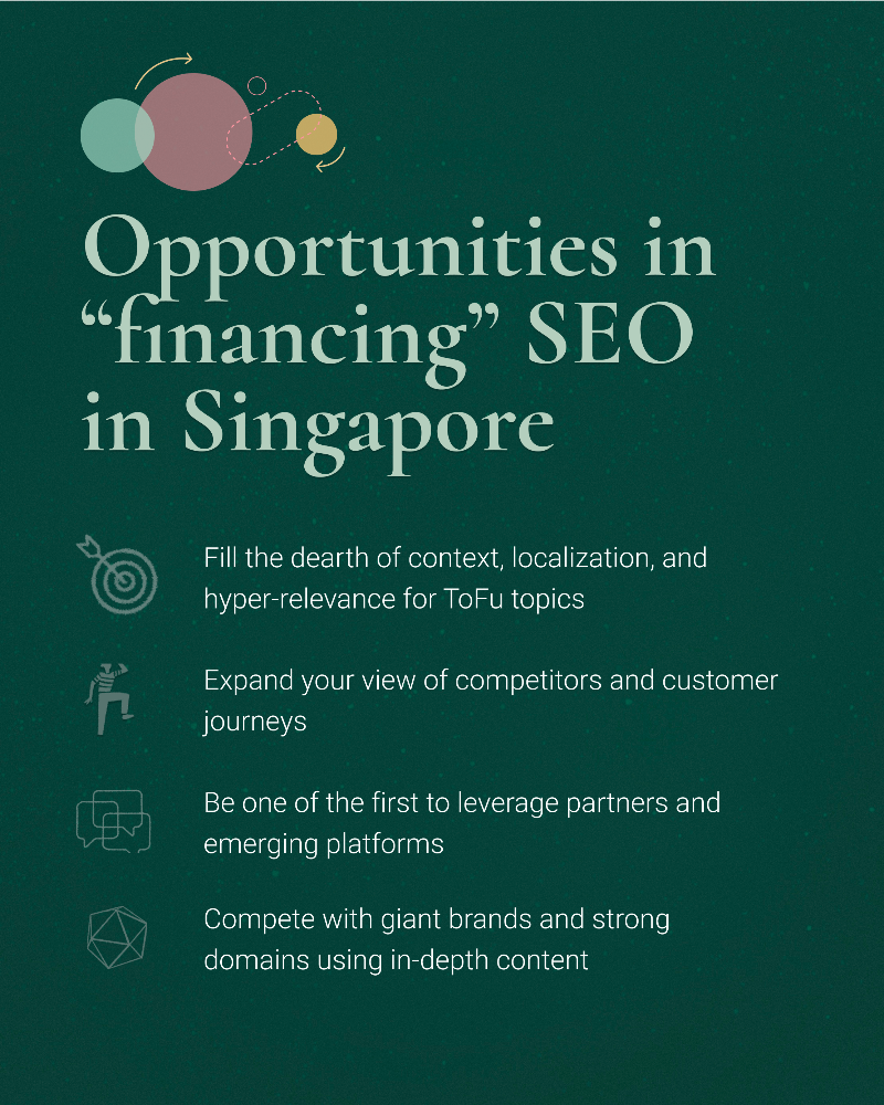 finance seo opportunities singapore